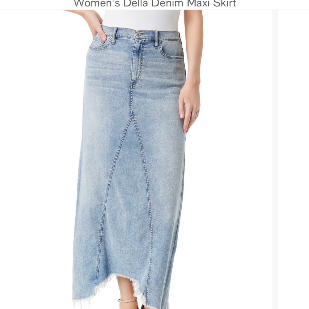 Women's Denim Maxi Skirt